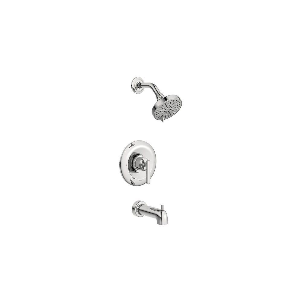 Moen Gibson Spray Head 1 Handle Tub/Shower Faucet Chrome 4.5″ - Ascmtools