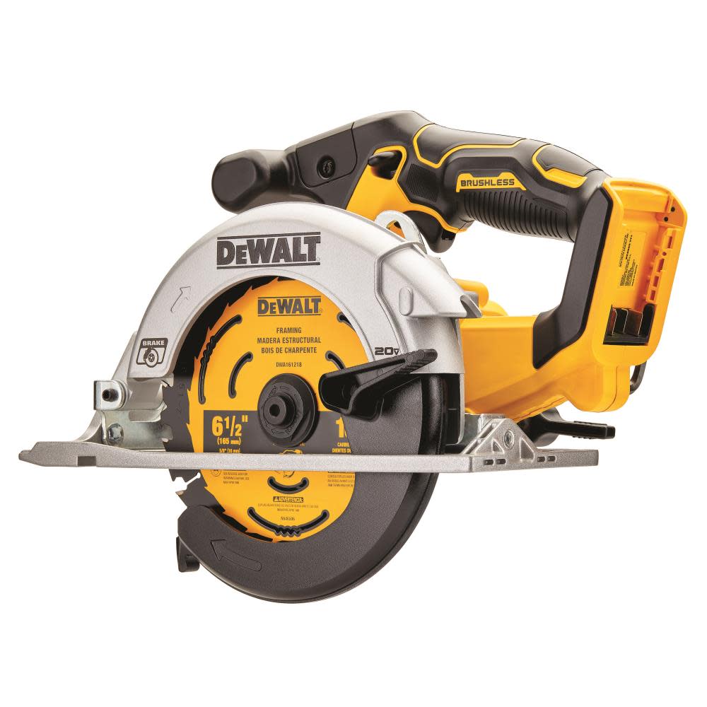 DEWALT 20V MAX 6-1/2 in. Brushless Cordless Circular Saw (Tool Only) - Ascmtools