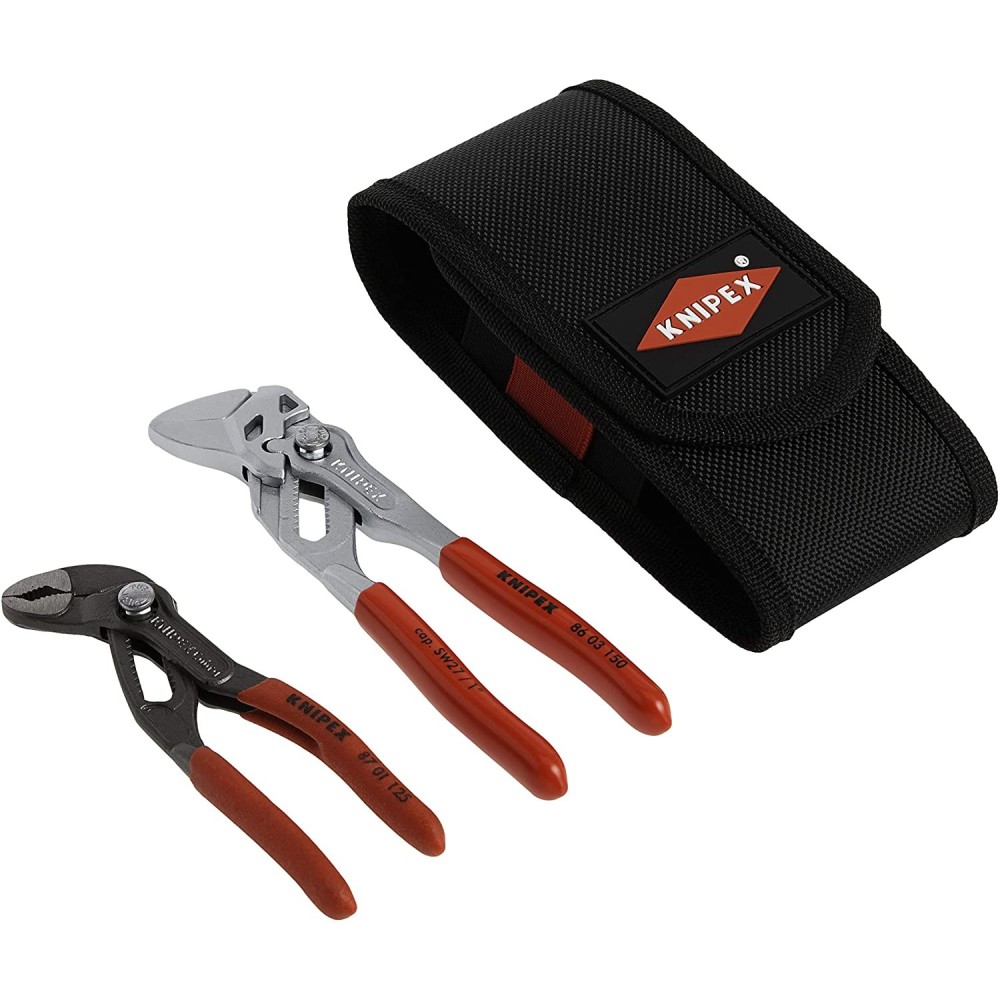 Knipex Mini Pliers Set in Belt Tool Pouch 2pc - Ascmtools