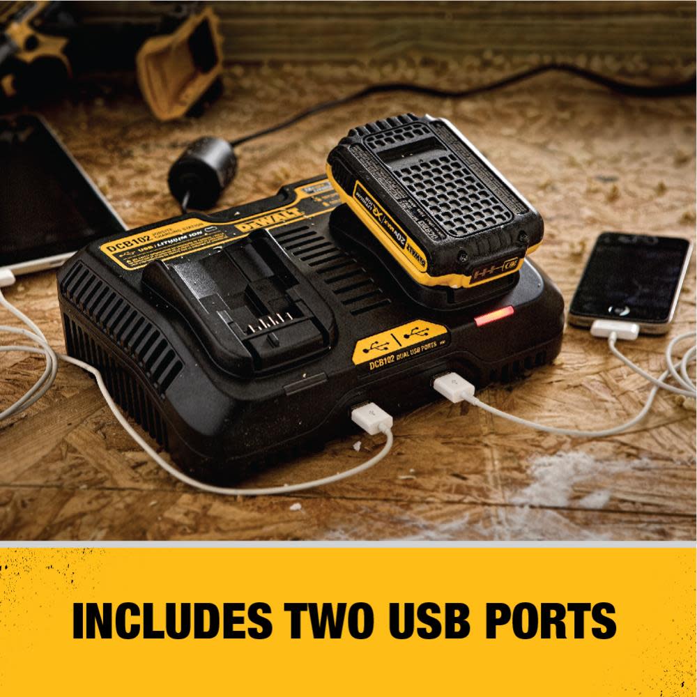 DEWALT 12-20V MAX DUAL PORT FAST CHARGER - Ascmtools