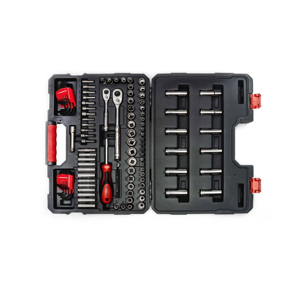 Crescent 1/4″ & 3/8″ Drive Mechanics Tool Set 121pc - Ascmtools