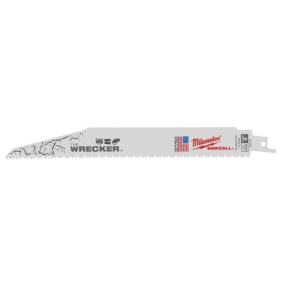 Milwaukee The Wrecker Multi-Material SAWZALL Blade 9 In. 7/11TPI 5 pk - Ascmtools