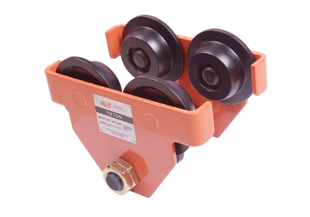 Atlas Lifting and Rigging Plain Trolley 1 Ton 2200 lbs - Ascmtools