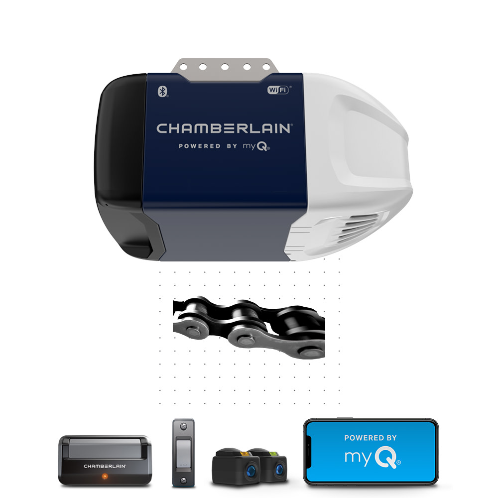Chamberlain 1/2 HP Wi Fi Durable Chain Drive Garage Door Opener - Ascmtools