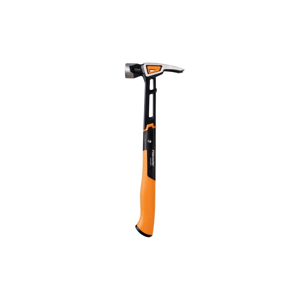 Fiskars Pro IsoCore 22oz 16″ Forged Steel Head Framing Hammer - Ascmtools