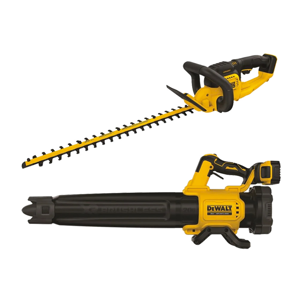 DEWALT 20V MAX Lithium Ion XR Brushless Handheld Blower & Hedge Trimmer Kit - Ascmtools