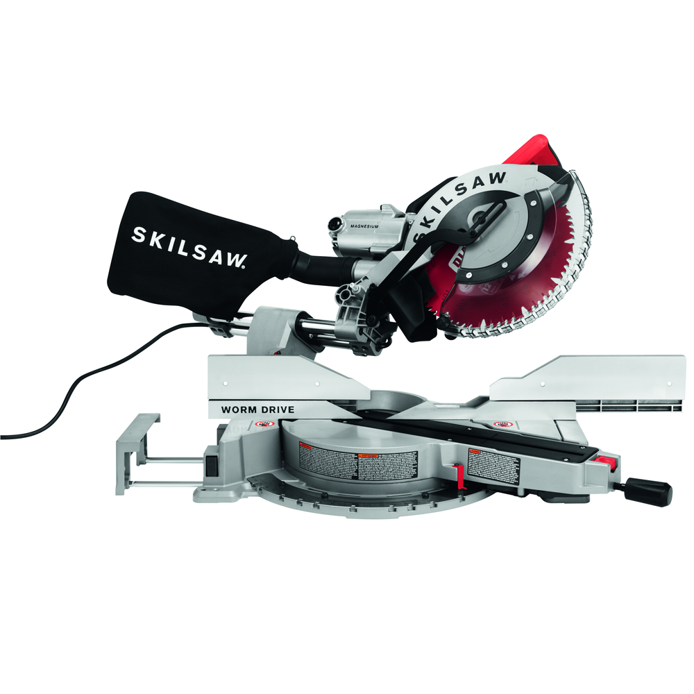 SKIL 12″ Worm Drive Dual Bevel Sliding Miter Saw with 2 Additional Blades - Ascmtools