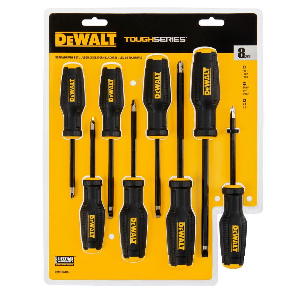 DEWALT TOUGHSERIES Screwdriver Set 8pc - Ascmtools