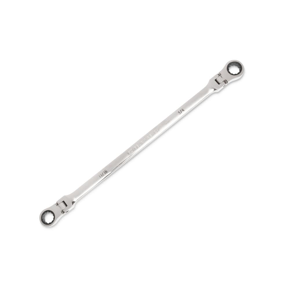 GEARWRENCH 90 Tooth 12 Point GearBox Double Flex Ratcheting Wrench 11/16×3/4 - Ascmtools