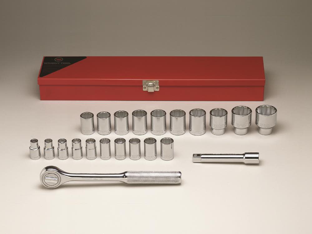 Wright Tool 1/2 In. Dr 22 pc. 12 pt Metric Socket Set - Ascmtools