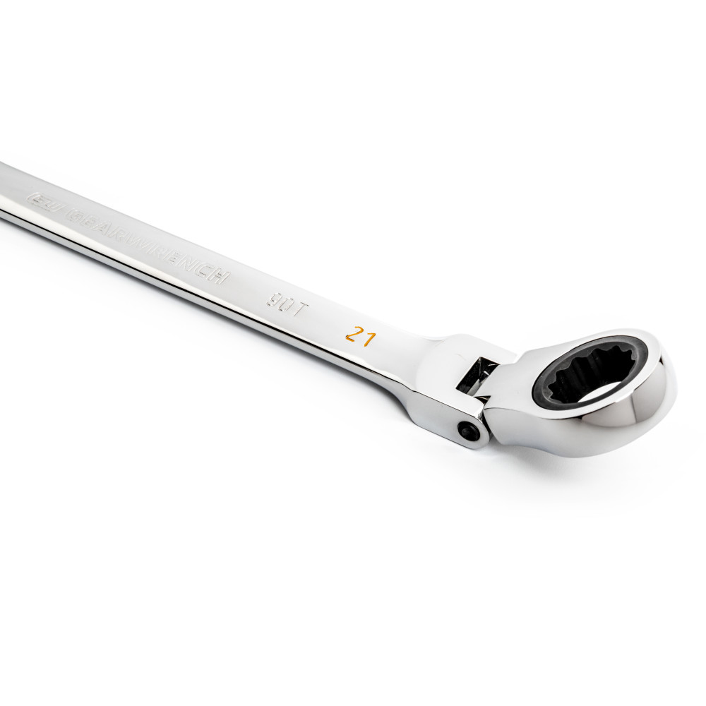 GEARWRENCH 21mm 90T 12 Point Flex Head Ratcheting Combination Wrench - Ascmtools
