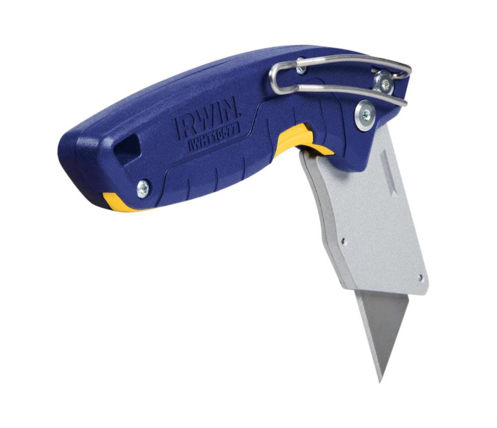 Irwin ProFlip Utility Knife Compact Fixed Blade Folding - Ascmtools