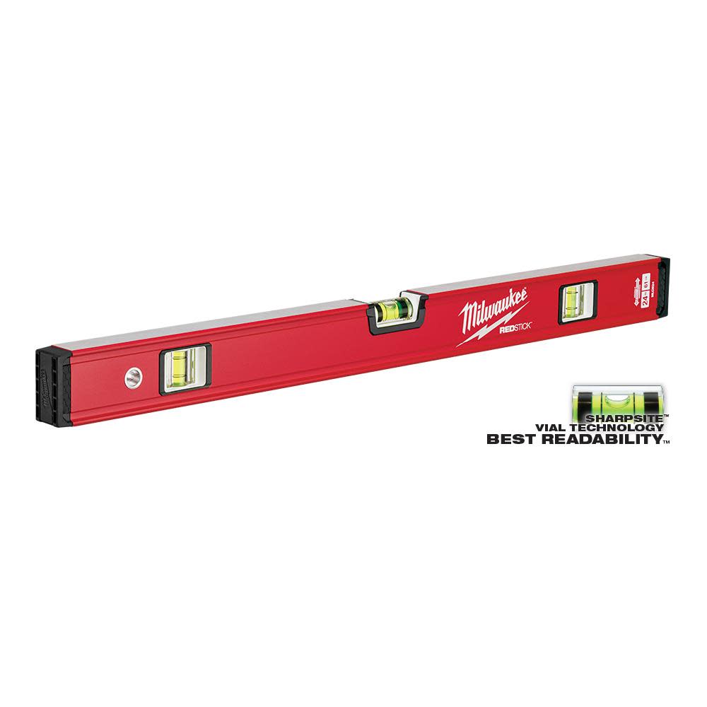 Milwaukee 24 In.REDSTICK Compact Box Level - Ascmtools