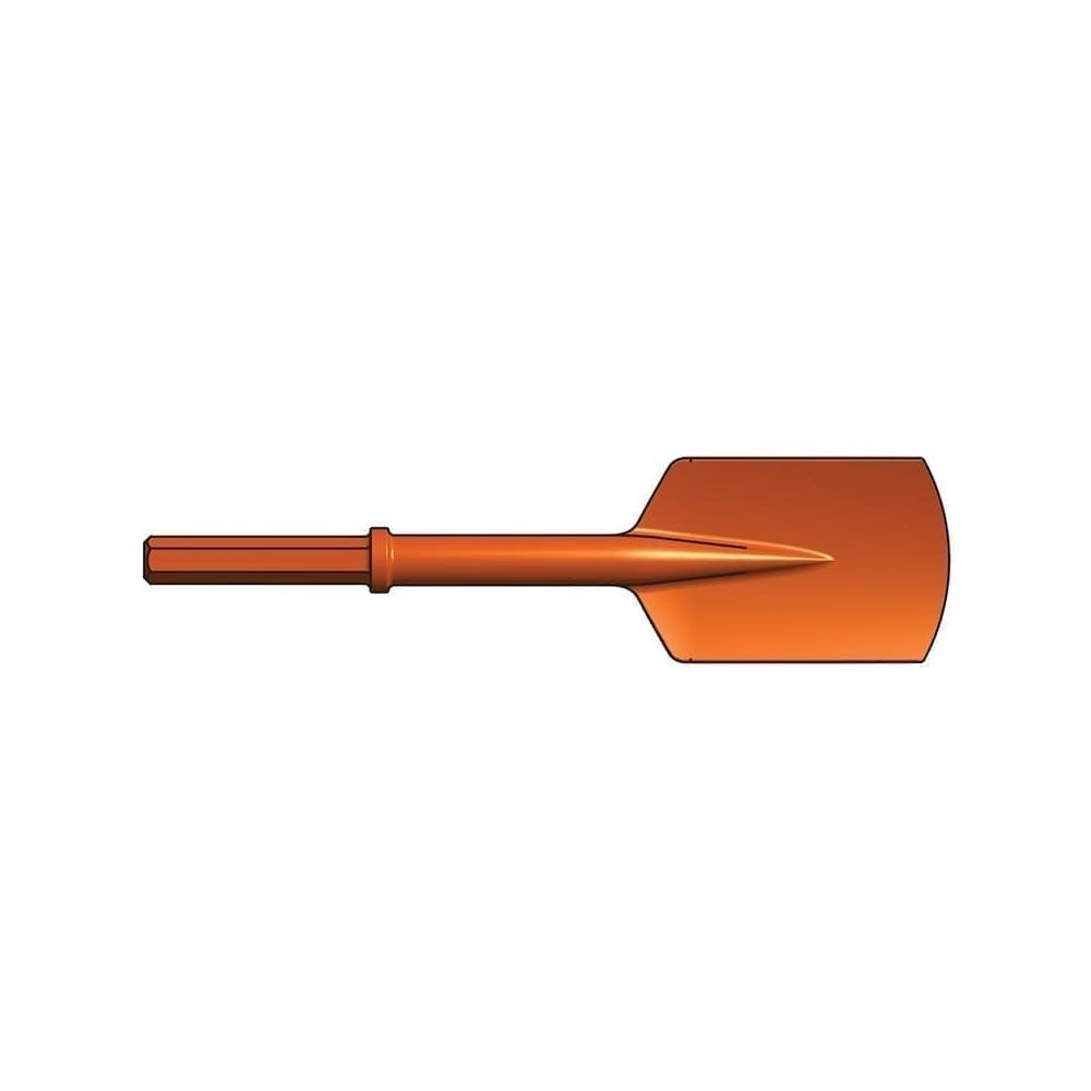 Brunner and Lay 7/8″ x 3 1/4″ Green Hex Shank Clay Spade - Ascmtools