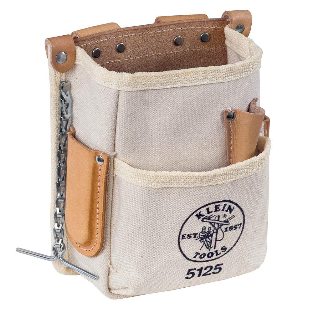Klein Tools 5 Pocket Tool Pouch Canvas - Ascmtools