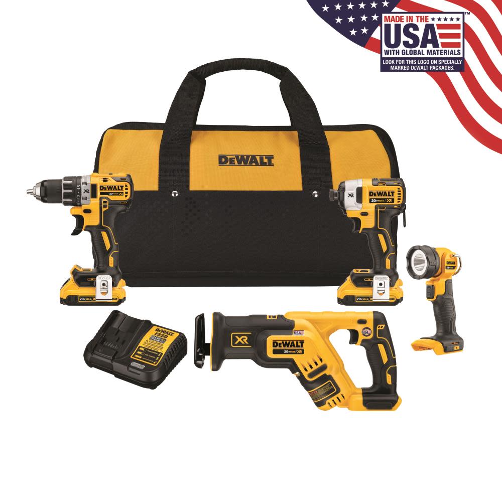 DEWALT 20V XR 4 Tool Combo Kit - Ascmtools