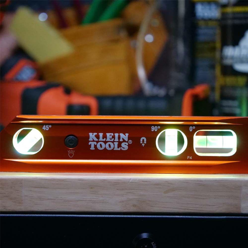 Klein Tools Lighted Torpedo Billet Level REM - Ascmtools