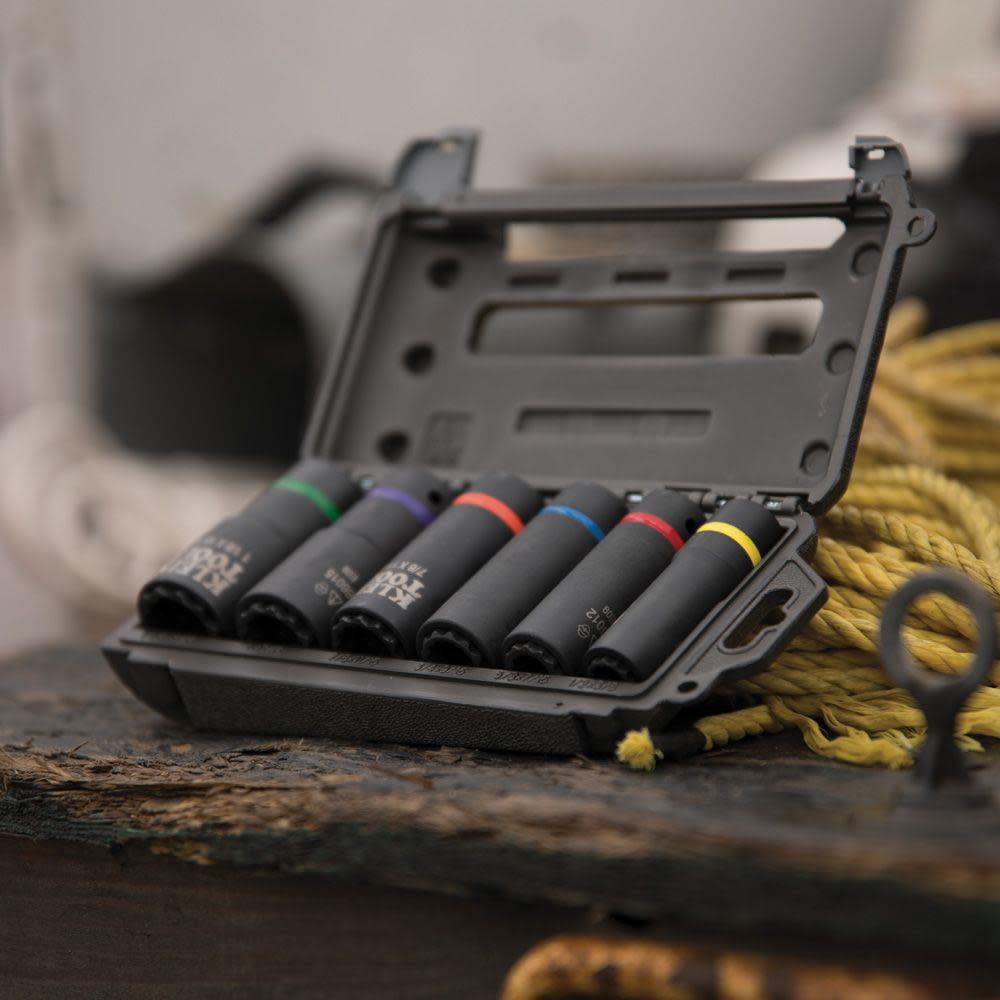 Klein Tools 2-In-1 Impact Socket Set 6-Piece - Ascmtools