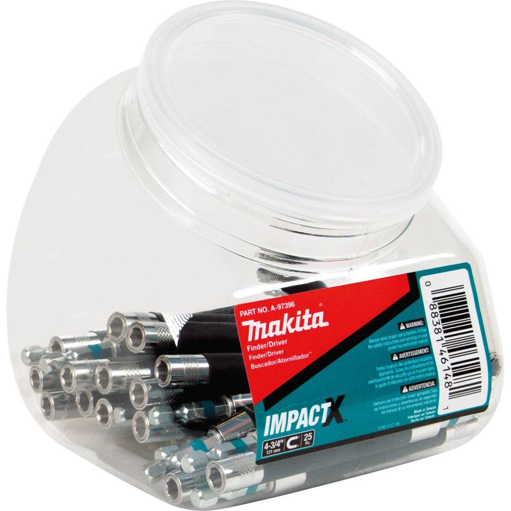Makita Impact X 4-3/4 Finder/Driver 25/pk Jar - Ascmtools