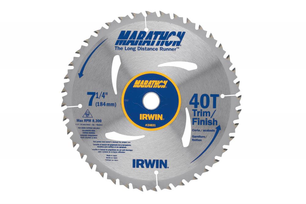 Irwin 7-1/4 In. 40 TPI Framing Bulk Saw Blade - Ascmtools
