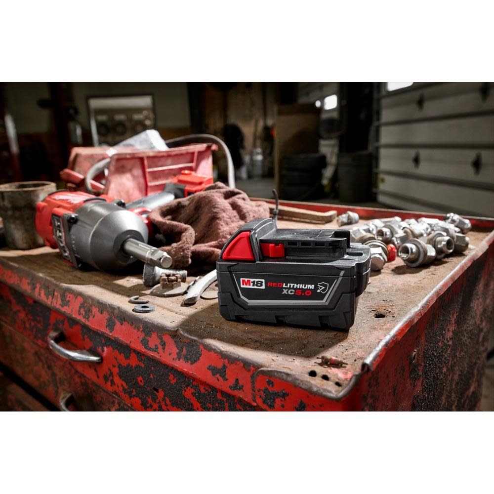Milwaukee M18 REDLITHIUM XC5.0 Resistant Battery Starter Kit - Ascmtools