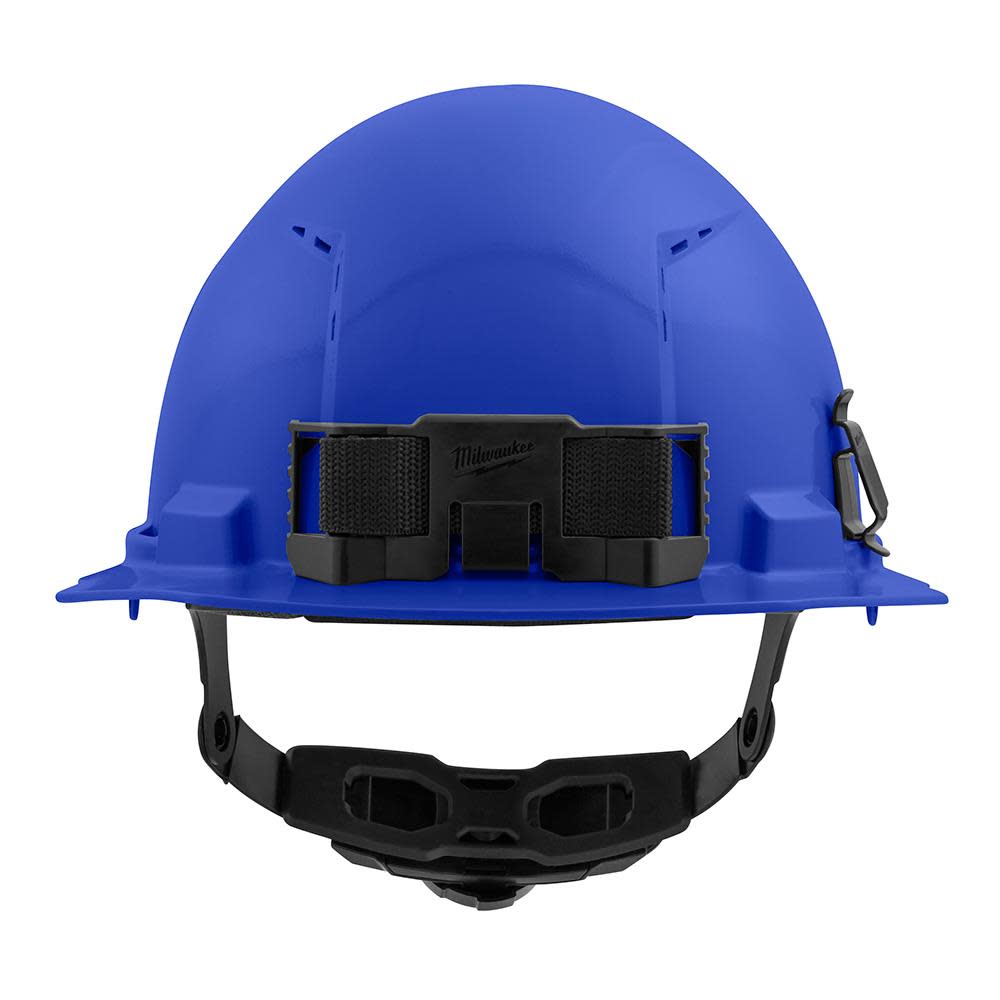 Milwaukee Blue Front Brim Vented Hard Hat with 6pt Ratcheting Suspension Type 1 Class C - Ascmtools