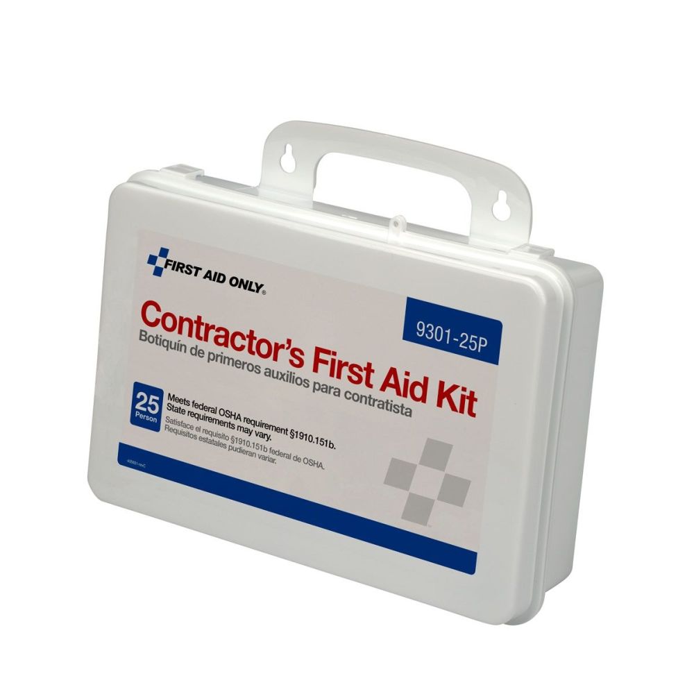 First Aid Only 25 Person Plastic Case Contractor First Aid Kit - Ascmtools