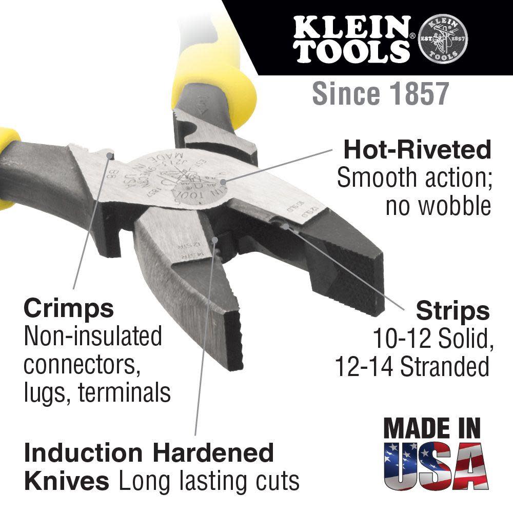 Klein Tools Pliers Side Cut Wire Strip Crimp - Ascmtools