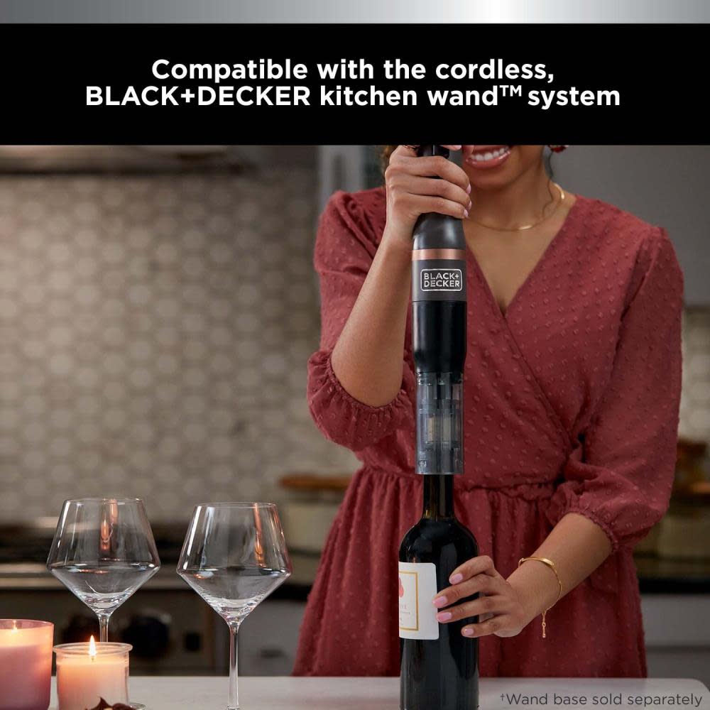 Black and Decker kitchen wand Wine Opener Attachment - Ascmtools