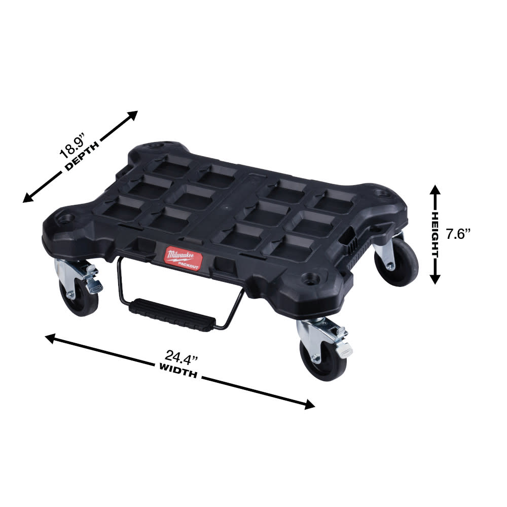 Milwaukee PACKOUT XL Tool Box 2 Drawer Tool Box Dolly Bundle - Ascmtools