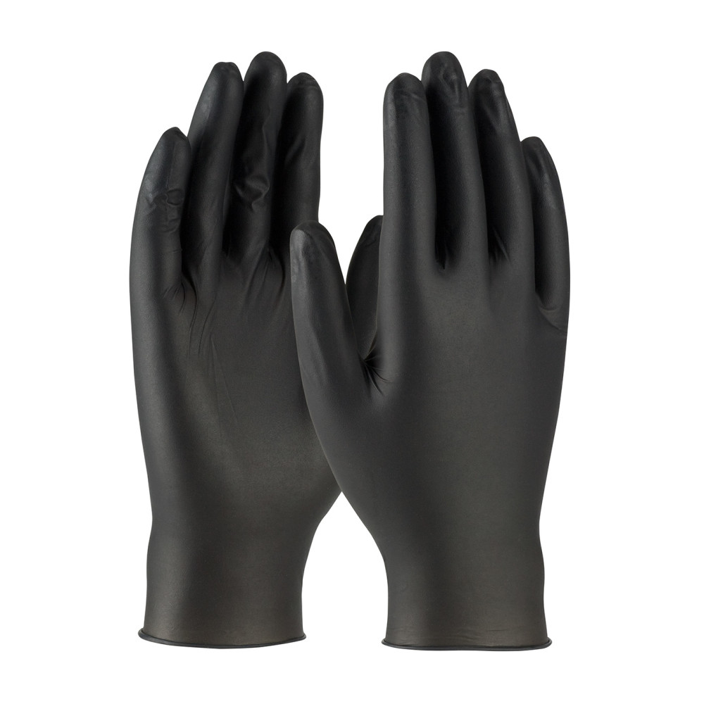 Protective Industrial Products Disposable Gloves Black Westchester Ambi-dex Turbo 5 Mil Medium Box of 100 - Ascmtools