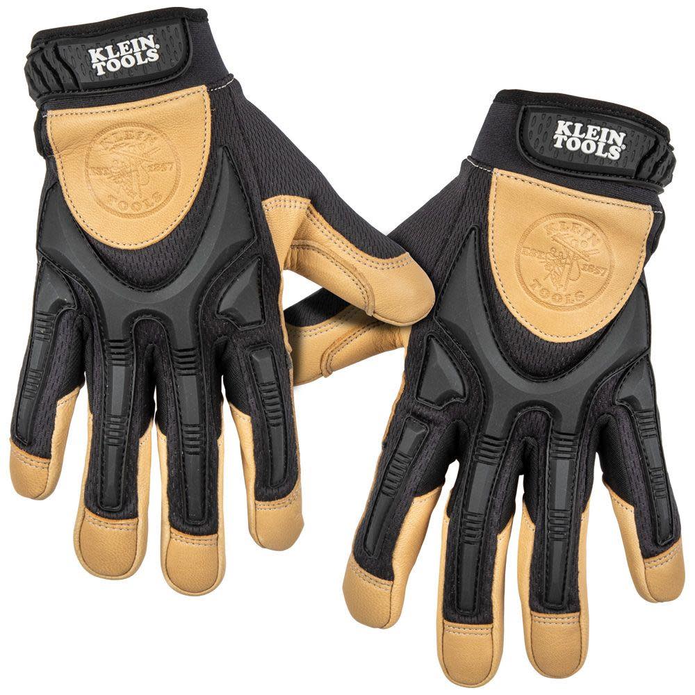 Klein Tools Pair of Leather Work Gloves XL-Large - Ascmtools
