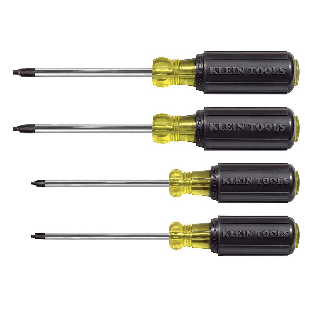 Klein Tools Square Recess Screwdriver Set 4 Pc - Ascmtools