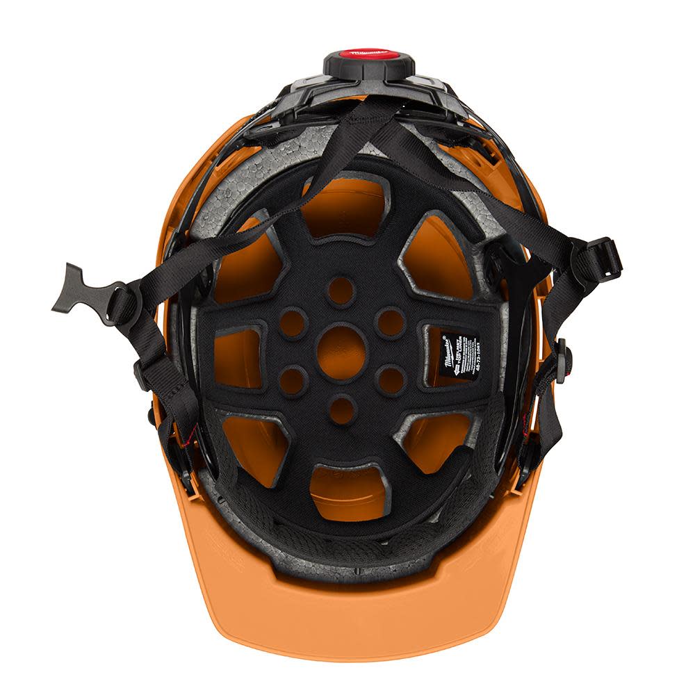 Milwaukee Orange Front Brim Helmet with BOLT Class E - Ascmtools