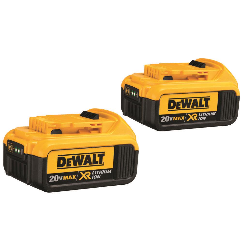 DEWALT DCB204-2 – 20V MAX* Premium XR Lithium Ion 2-Pack (DCB204-2) - Ascmtools