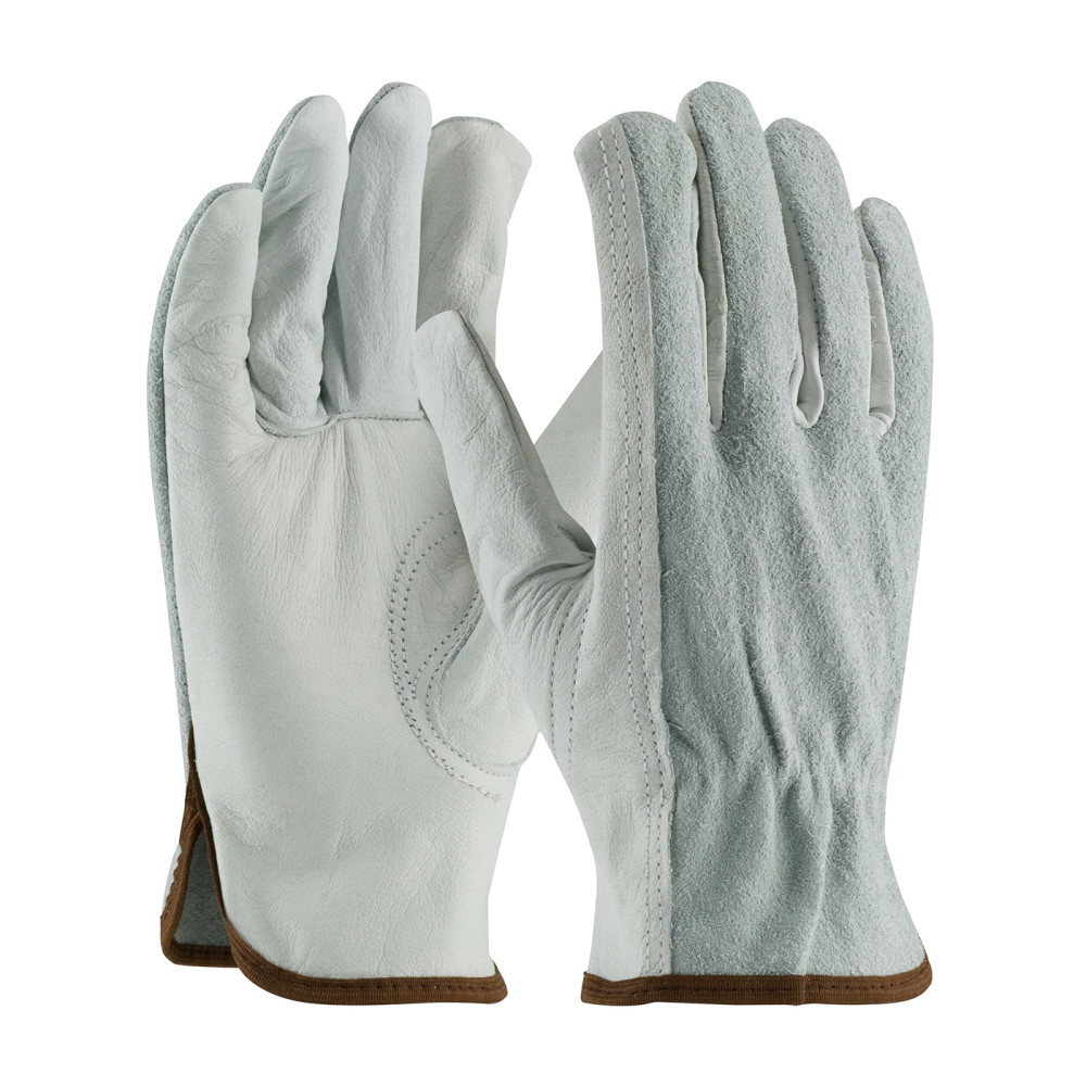 Protective Industrial Products Drivers Gloves Natural Regular Grade Top Grain Leather Medium - Ascmtools