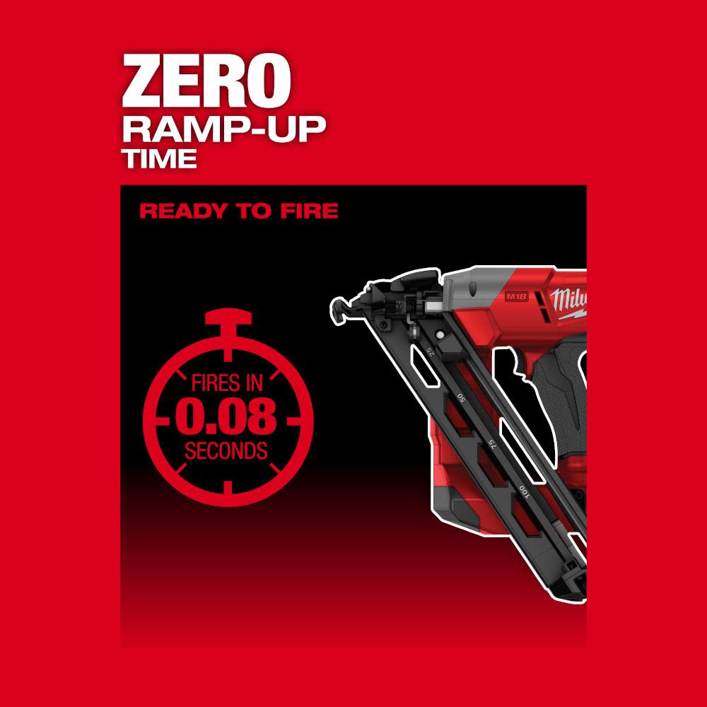 Milwaukee M18 FUEL 15 Gauge Finish Nailer - Ascmtools