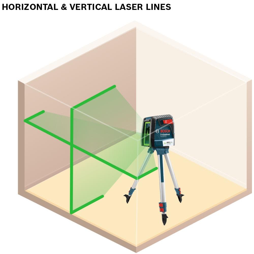 Bosch Green-Beam Self-Leveling Cross-Line Laser - Ascmtools