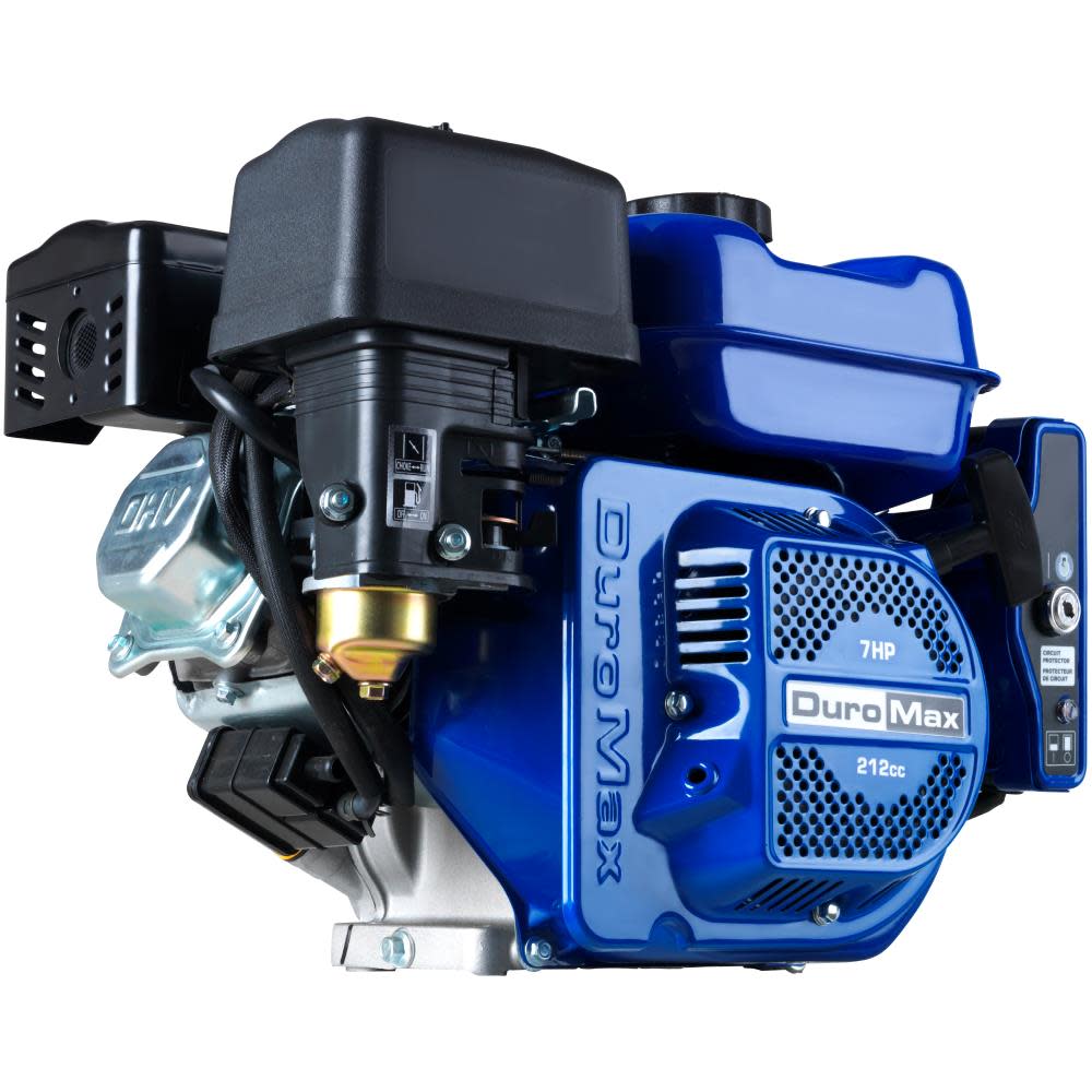 Duromax XP7HPE 208CC Gas 3/4-Inch Shaft Recoil/Electric Start Engine - Ascmtools