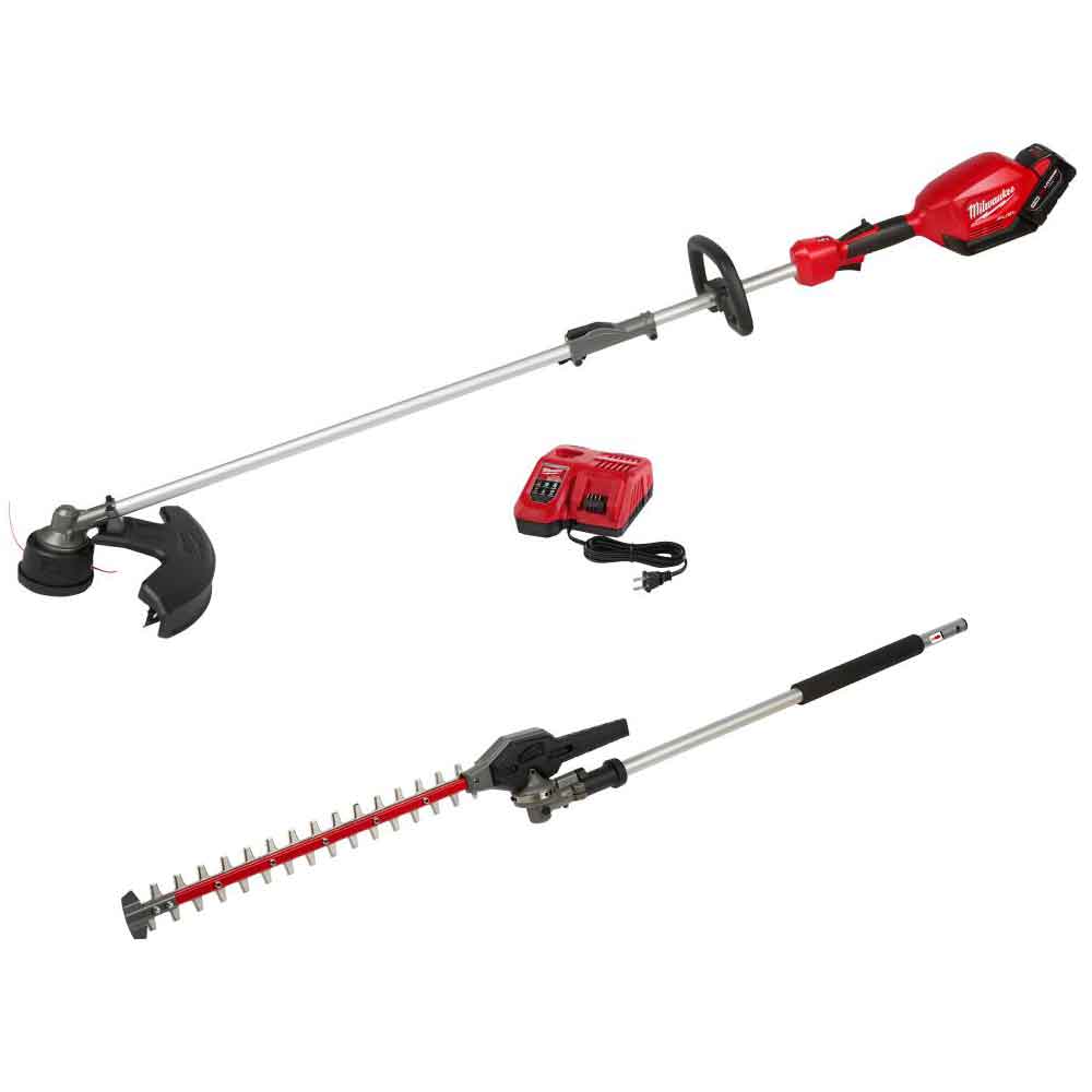 Milwaukee M18 FUEL String Trimmer with QUIK-LOK Hedge Trimmer Attachment - Ascmtools