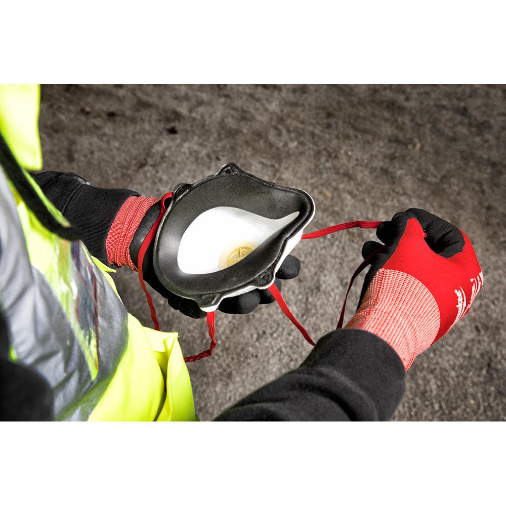Milwaukee 3pk N95 Valved Respirator with Gasket - Ascmtools