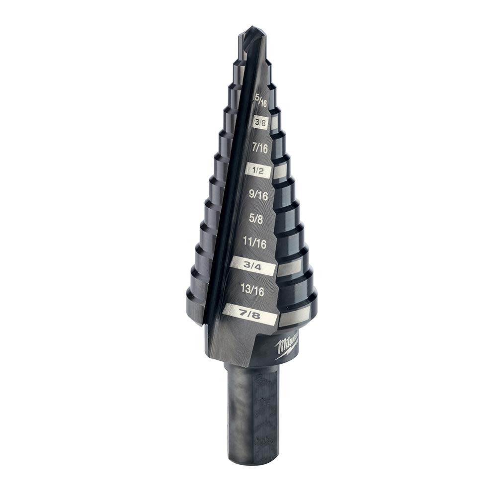 Milwaukee #4 Step Drill Bit 3/16 in. – 7/8 in. x 1/16 in. - Ascmtools