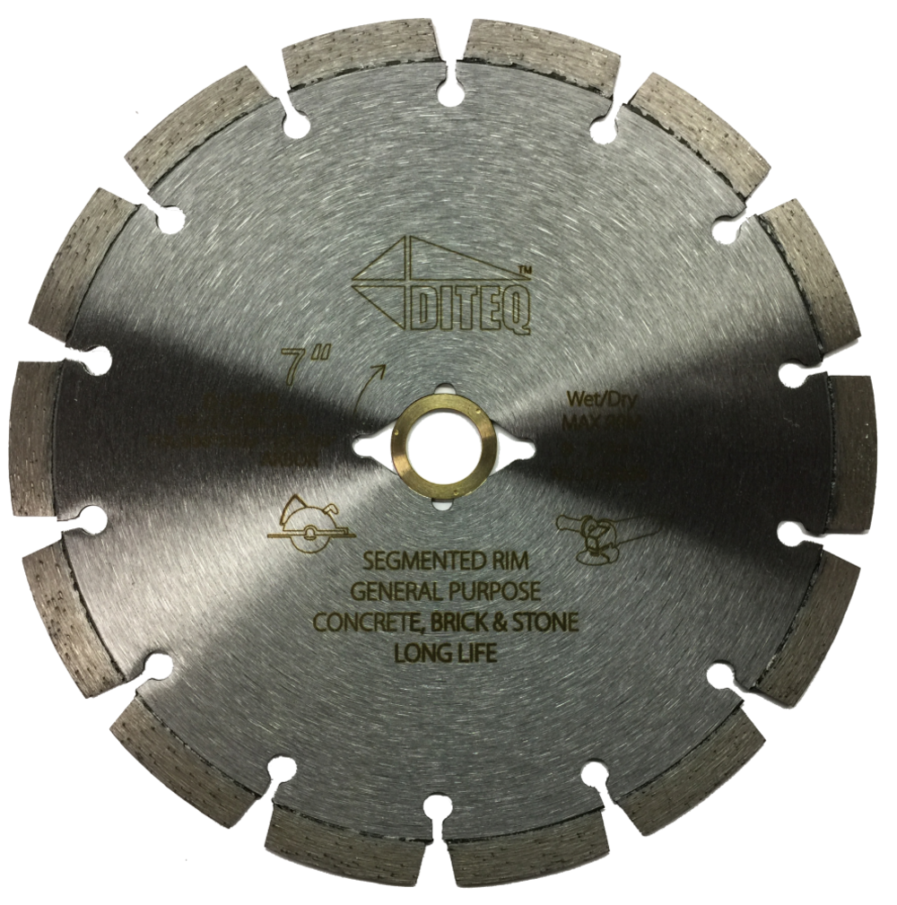 Diteq 6″ DX-S Segmented Concrete Brick & Block Blades - Ascmtools