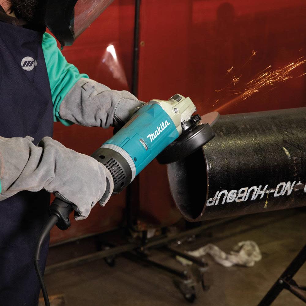 Makita 7″ Angle Grinder with Rotatable Handle & Lock-On Switch - Ascmtools