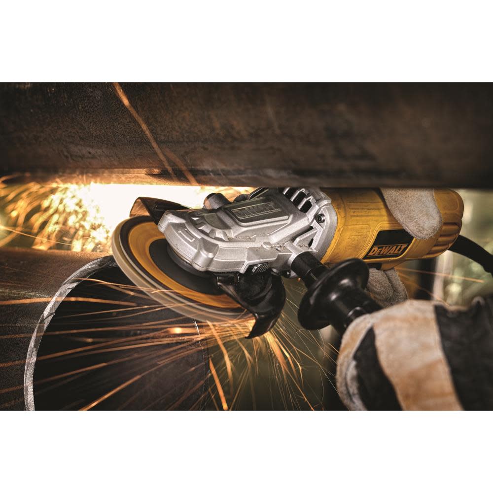 DEWALT 4 1/2″ to 5″ Flathead Paddle Switch Small Angle Grinder with No Lock-On - Ascmtools