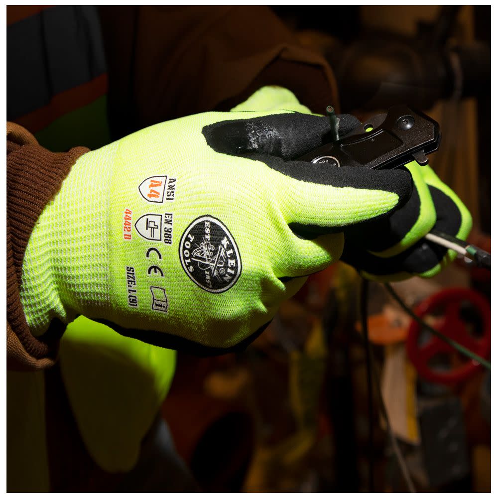 Klein Tools 2-Pair of Work Gloves Cut Level 4 Touchscreen – X-Large - Ascmtools