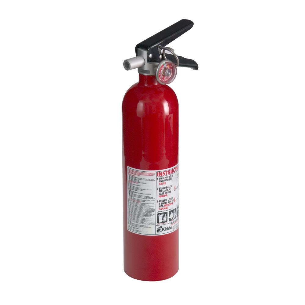Kidde PRO 2.5 1 A:10B:C Fire Extinguisher - Ascmtools