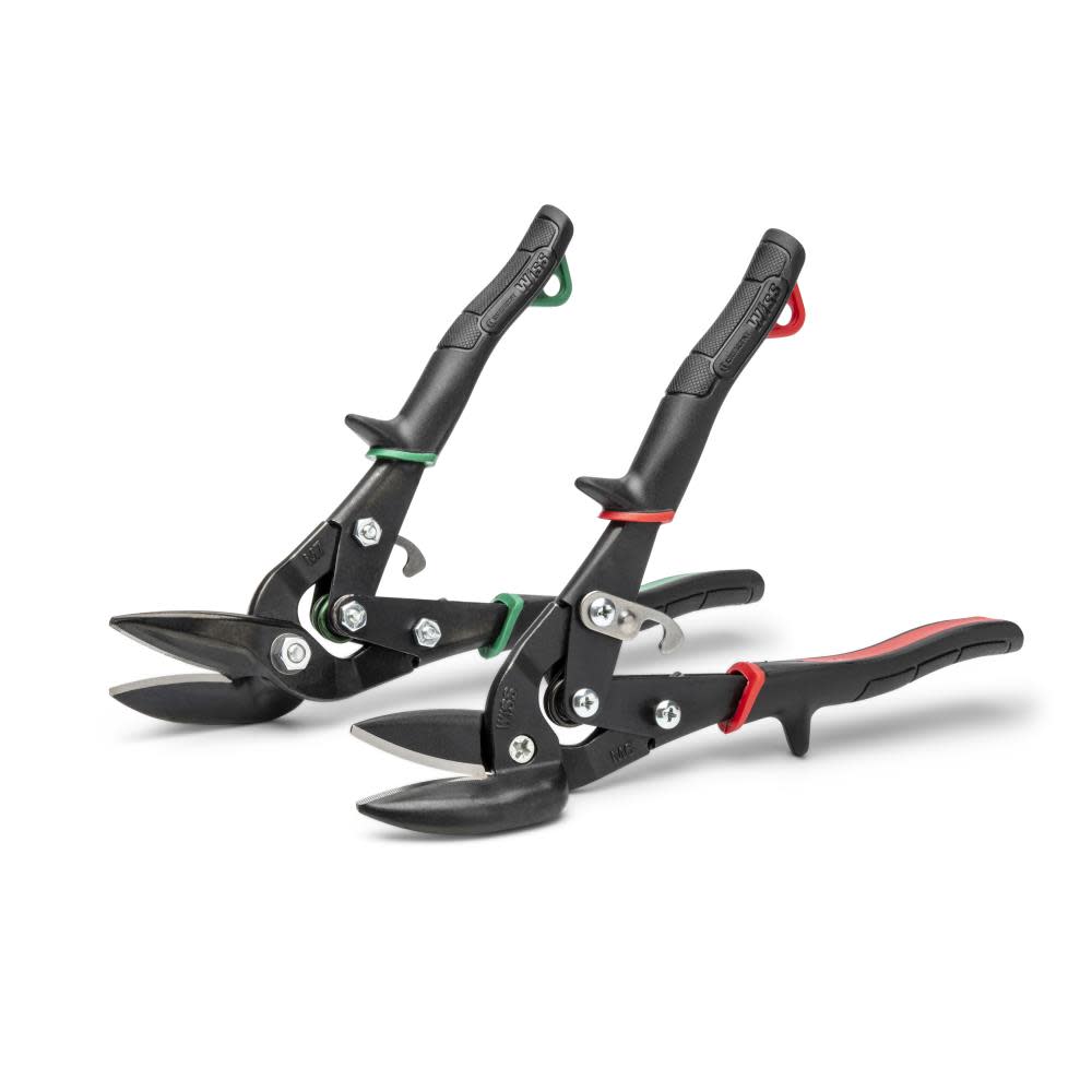 Crescent Wiss Offset Tradesman Aviation Snip Set 2pc - Ascmtools