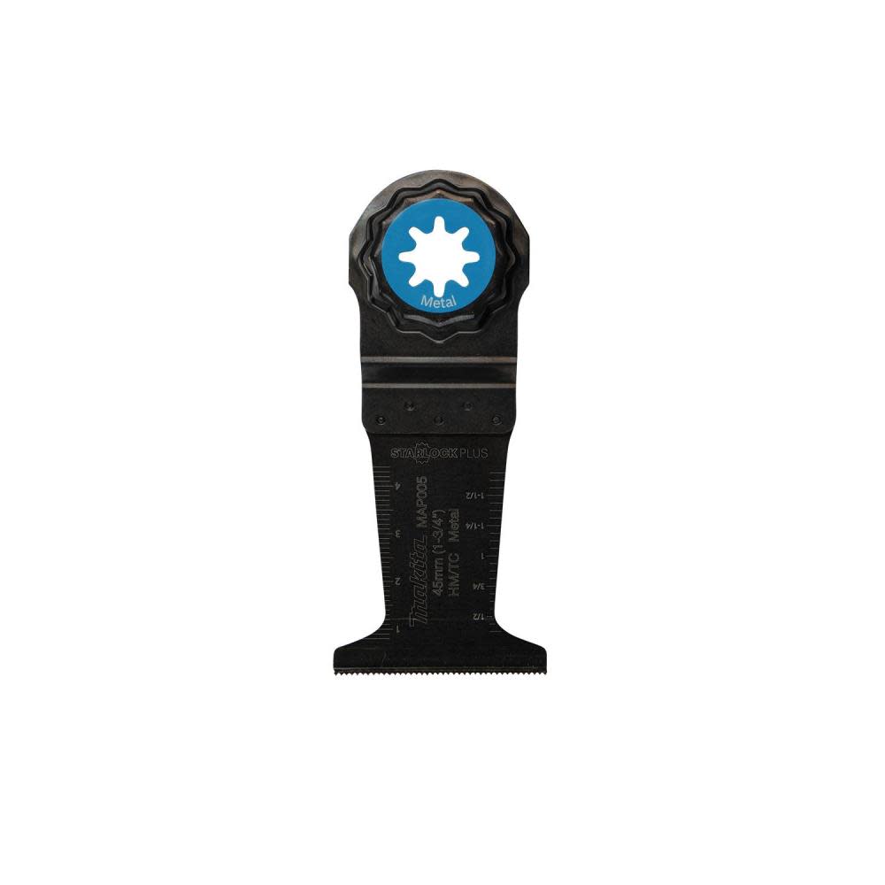Makita StarlockPlus Oscillating Multi Tool 1 3/4″ Hard Metal with Tungsten Carbide Teeth Plunge Cut Blade for Metal Cutting - Ascmtools