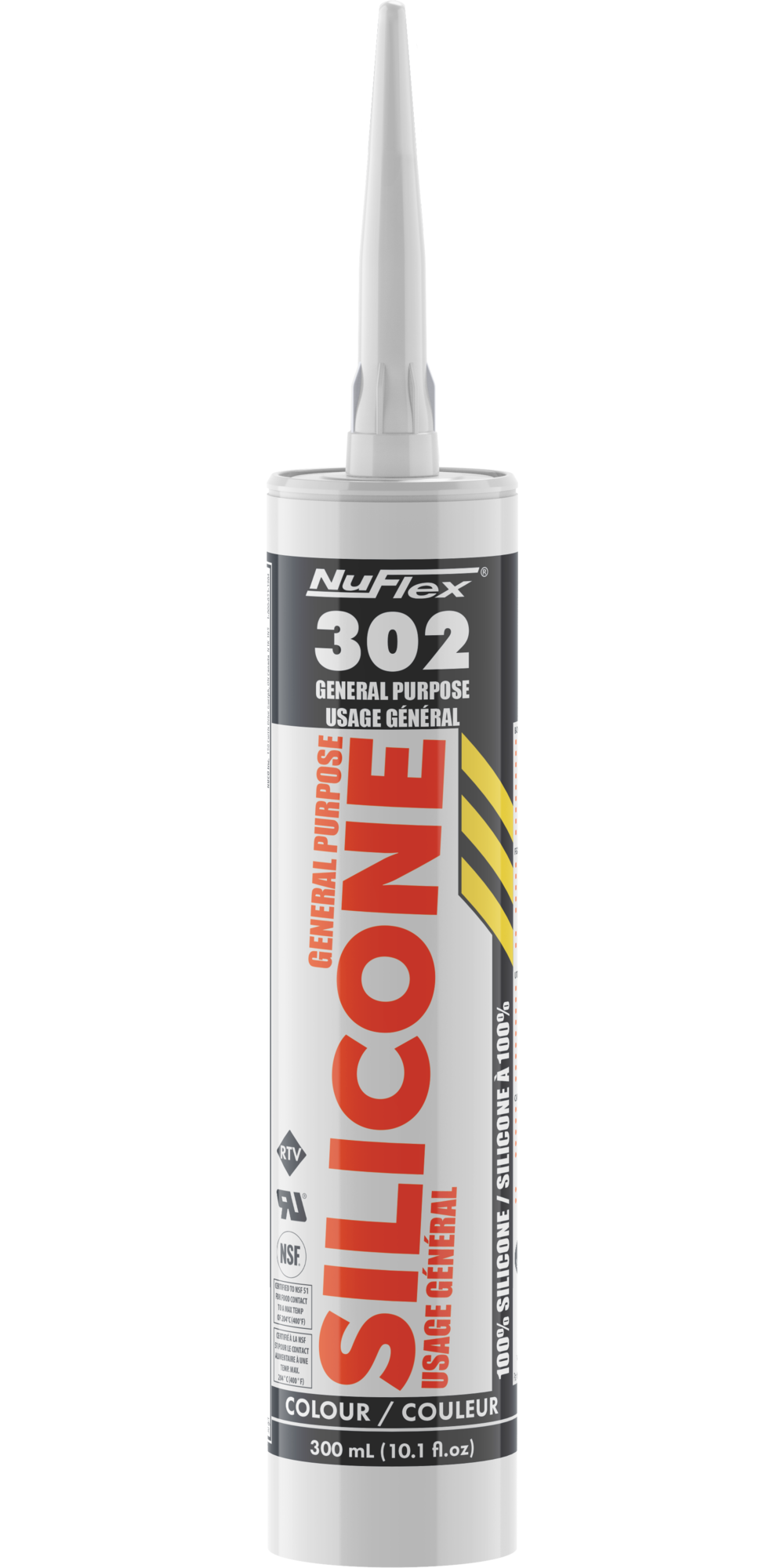 Nuflex 302 General Purpose Silicone Sealant Translucent - Ascmtools